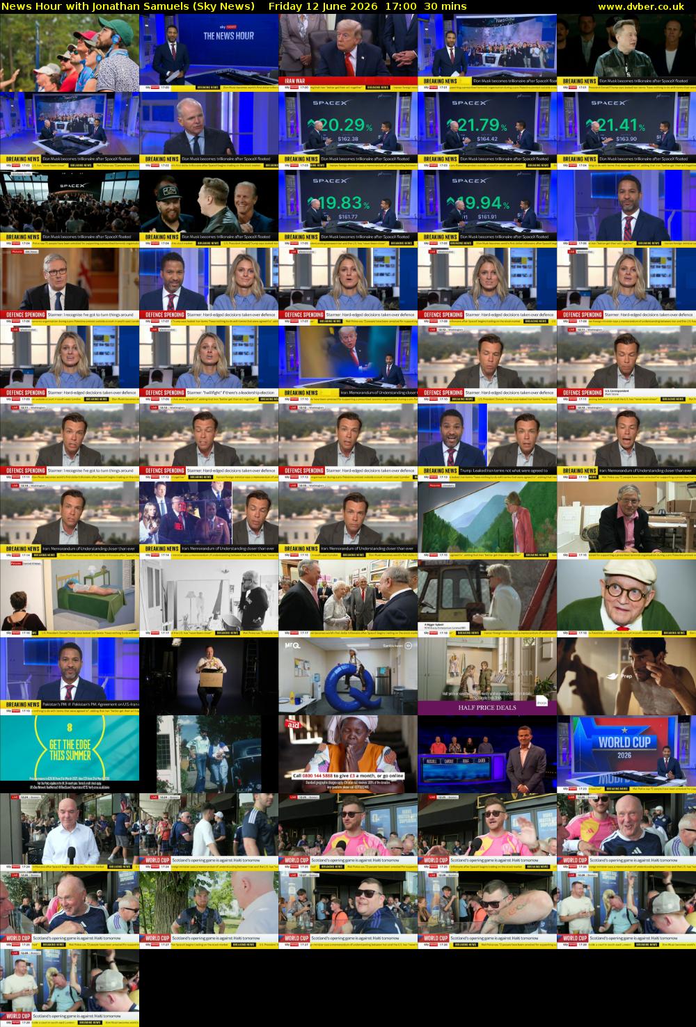 News Hour with Jonathan Samuels (Sky News) Friday 12 June 2026 17:00 - 17:30