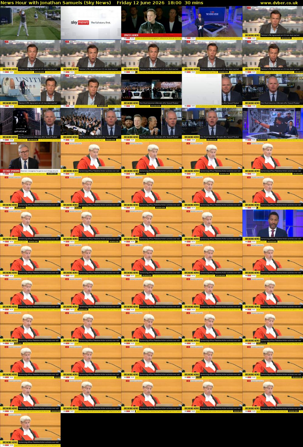 News Hour with Jonathan Samuels (Sky News) Friday 12 June 2026 18:00 - 18:30
