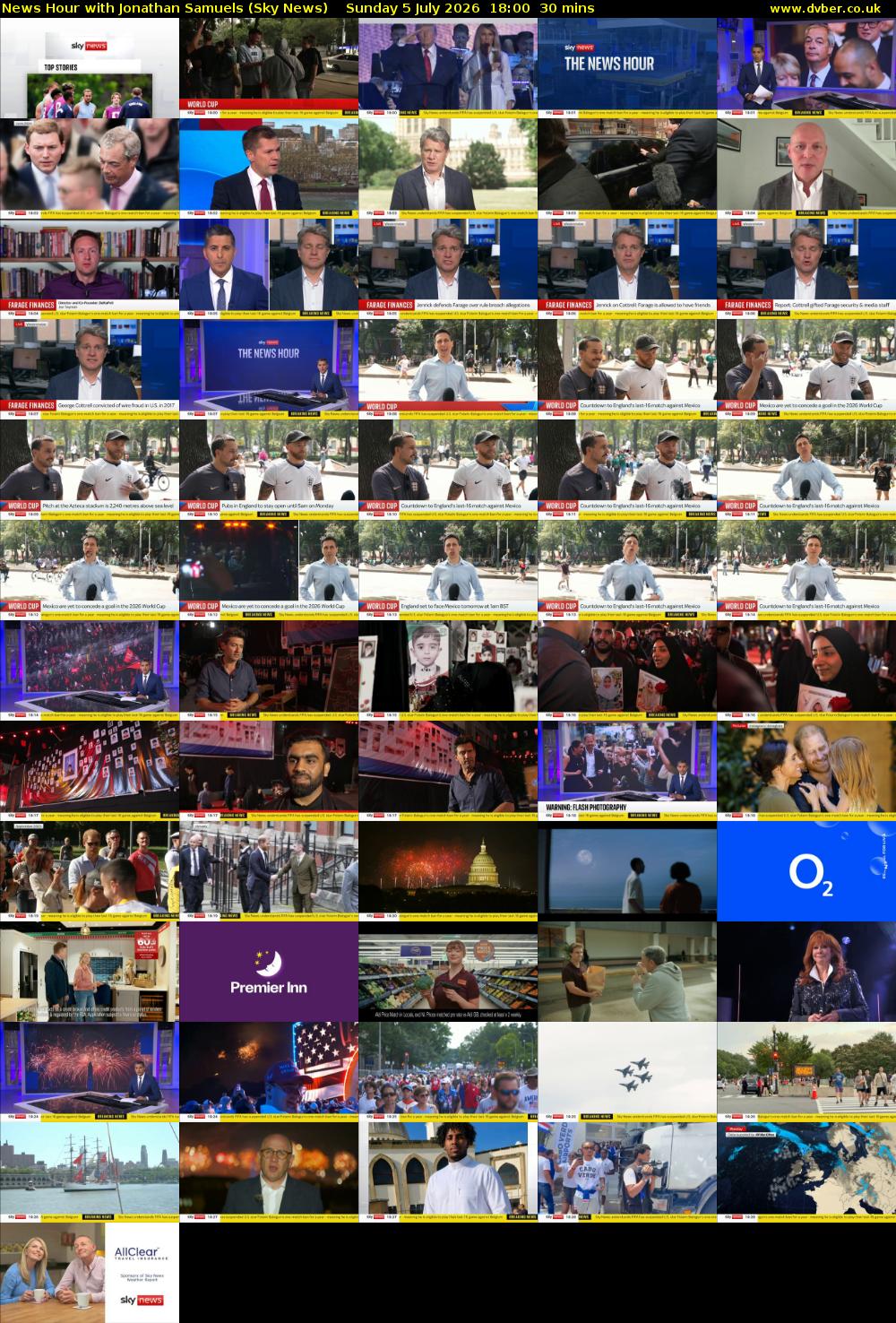 News Hour with Jonathan Samuels (Sky News) Sunday 5 July 2026 18:00 - 18:30