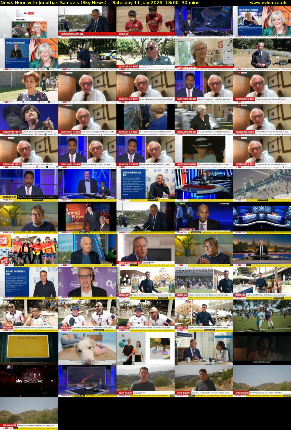 News Hour with Jonathan Samuels (Sky News) Saturday 11 July 2026 18:00 - 18:30