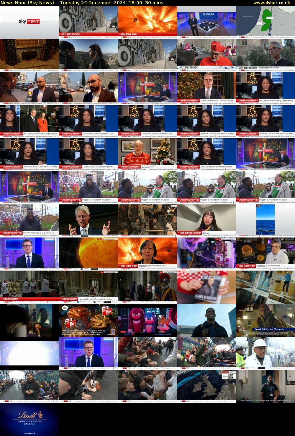 News Hour (Sky News) Tuesday 24 December 2024 18:00 - 18:30