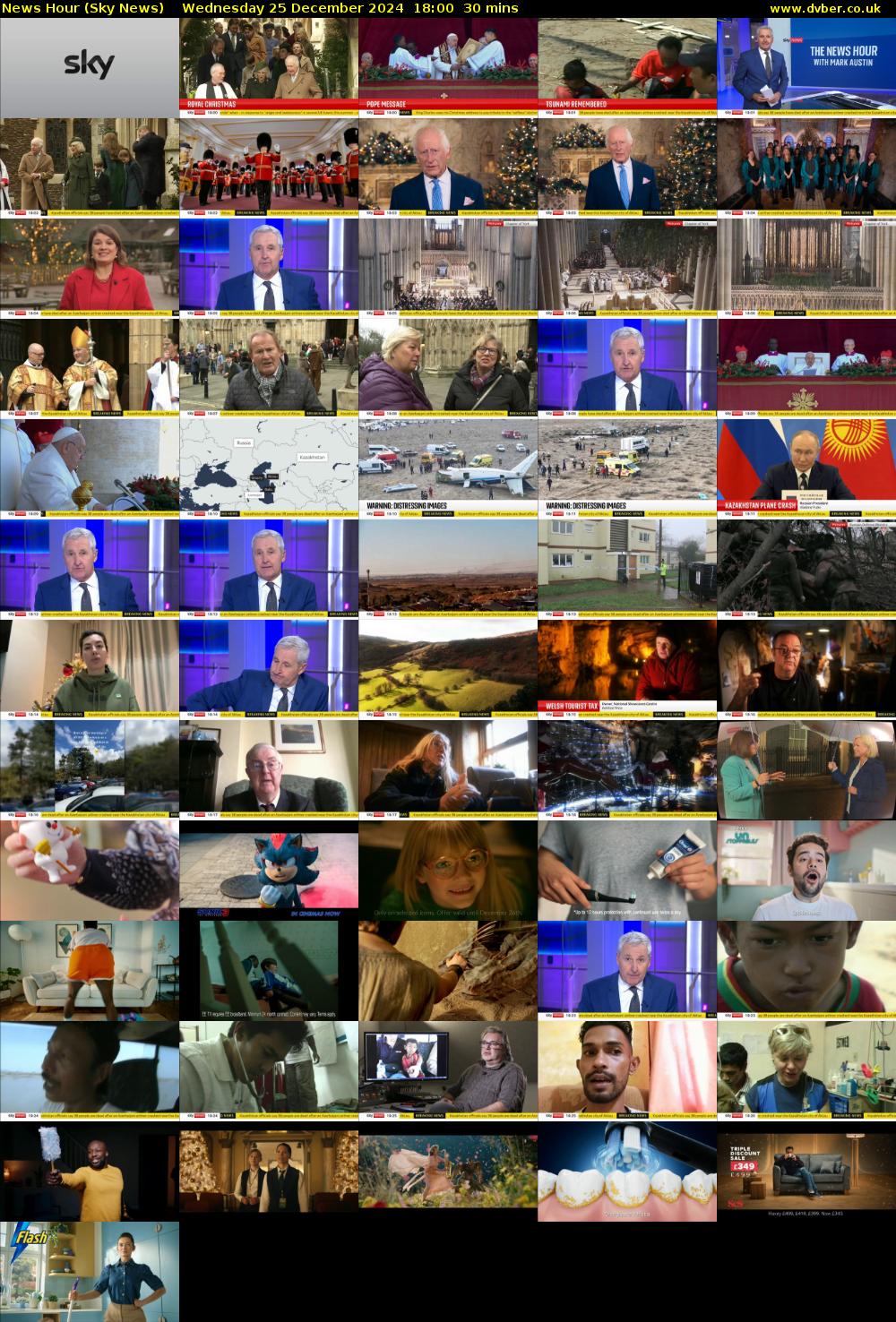 News Hour (Sky News) Wednesday 25 December 2024 18:00 - 18:30