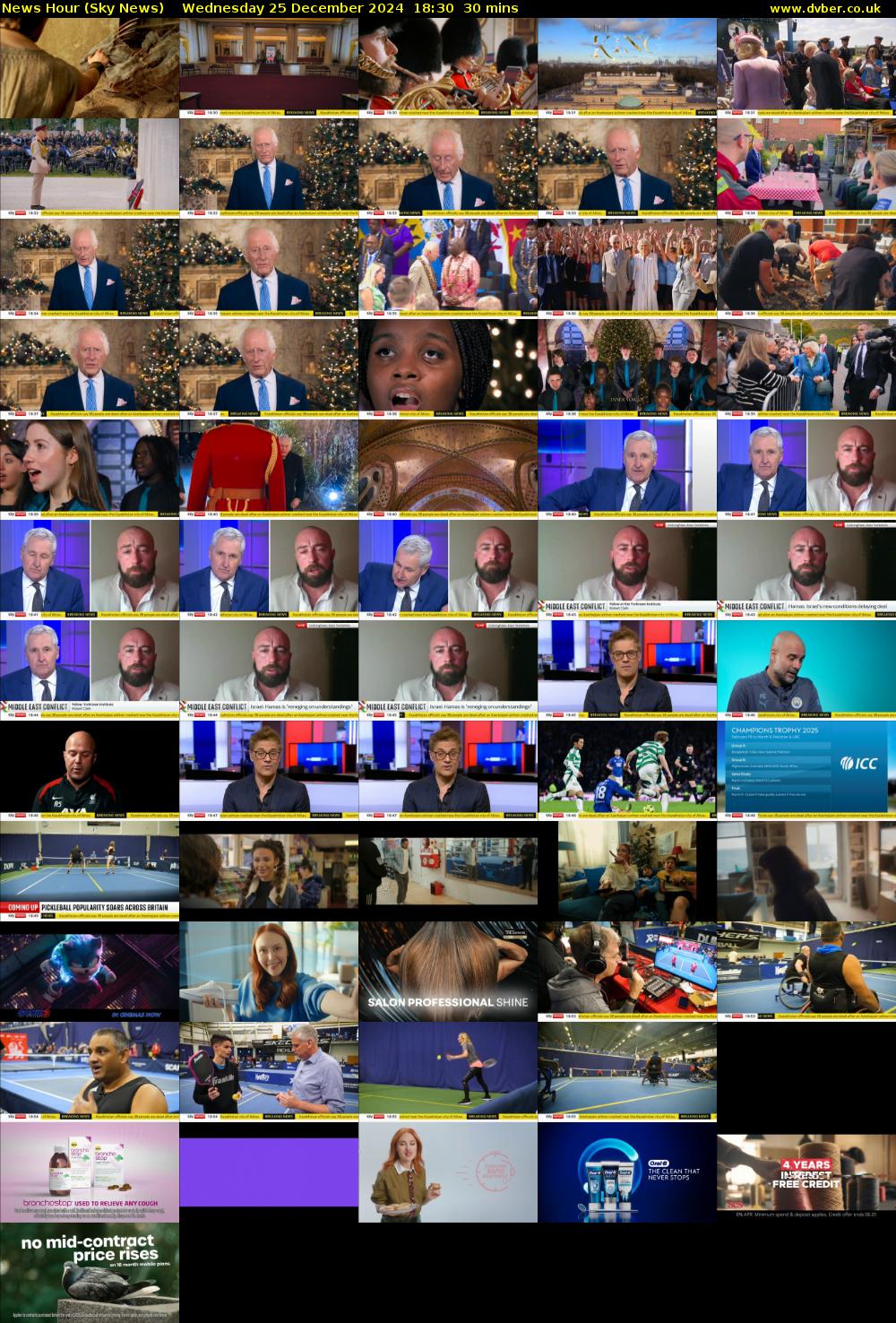 News Hour (Sky News) Wednesday 25 December 2024 18:30 - 19:00