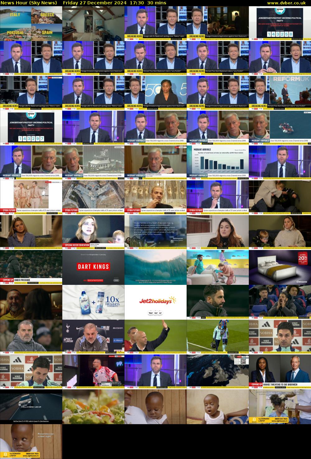 News Hour (Sky News) Friday 27 December 2024 17:30 - 18:00