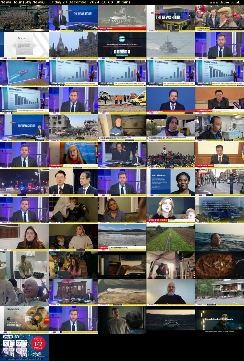 News Hour (Sky News) Friday 27 December 2024 18:00 - 18:30