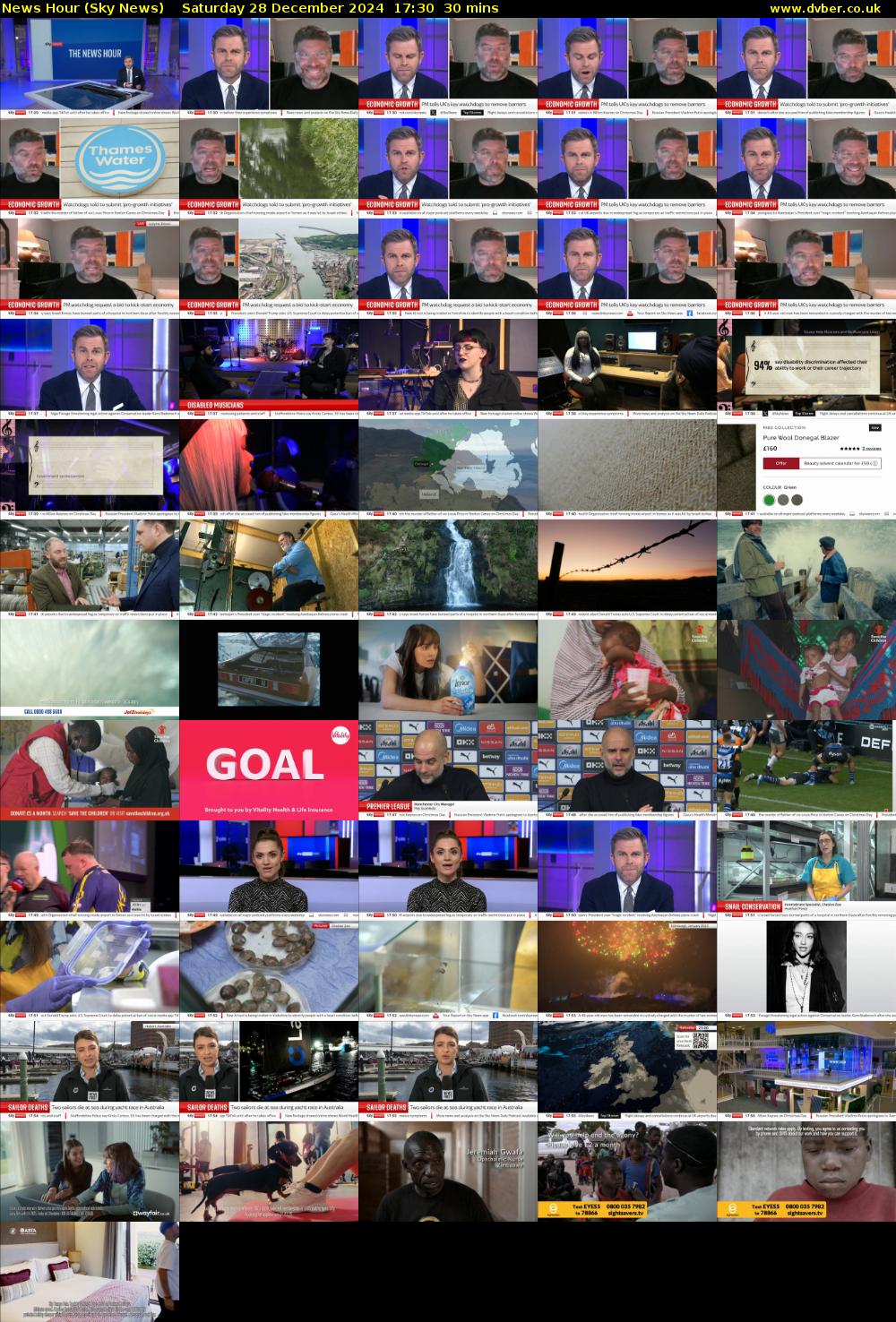 News Hour (Sky News) Saturday 28 December 2024 17:30 - 18:00