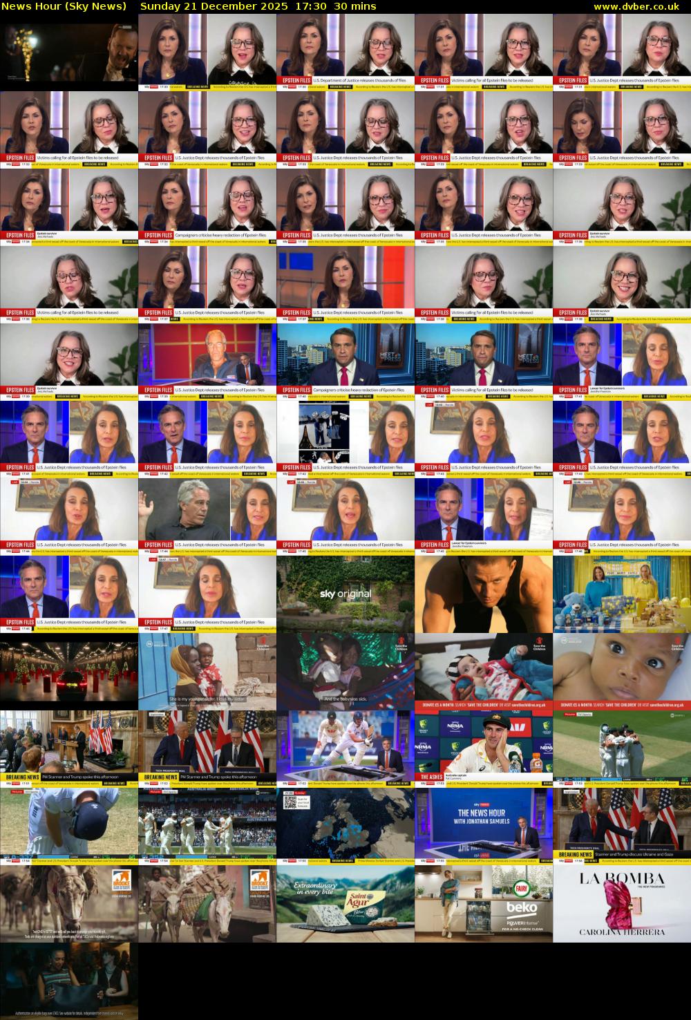 News Hour (Sky News) Sunday 21 December 2025 17:30 - 18:00