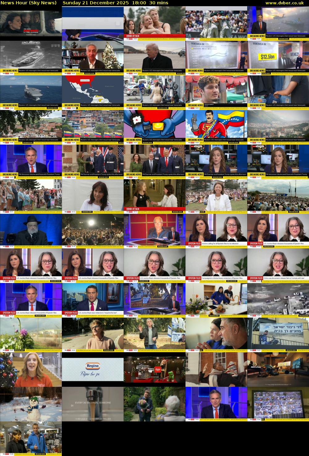 News Hour (Sky News) Sunday 21 December 2025 18:00 - 18:30