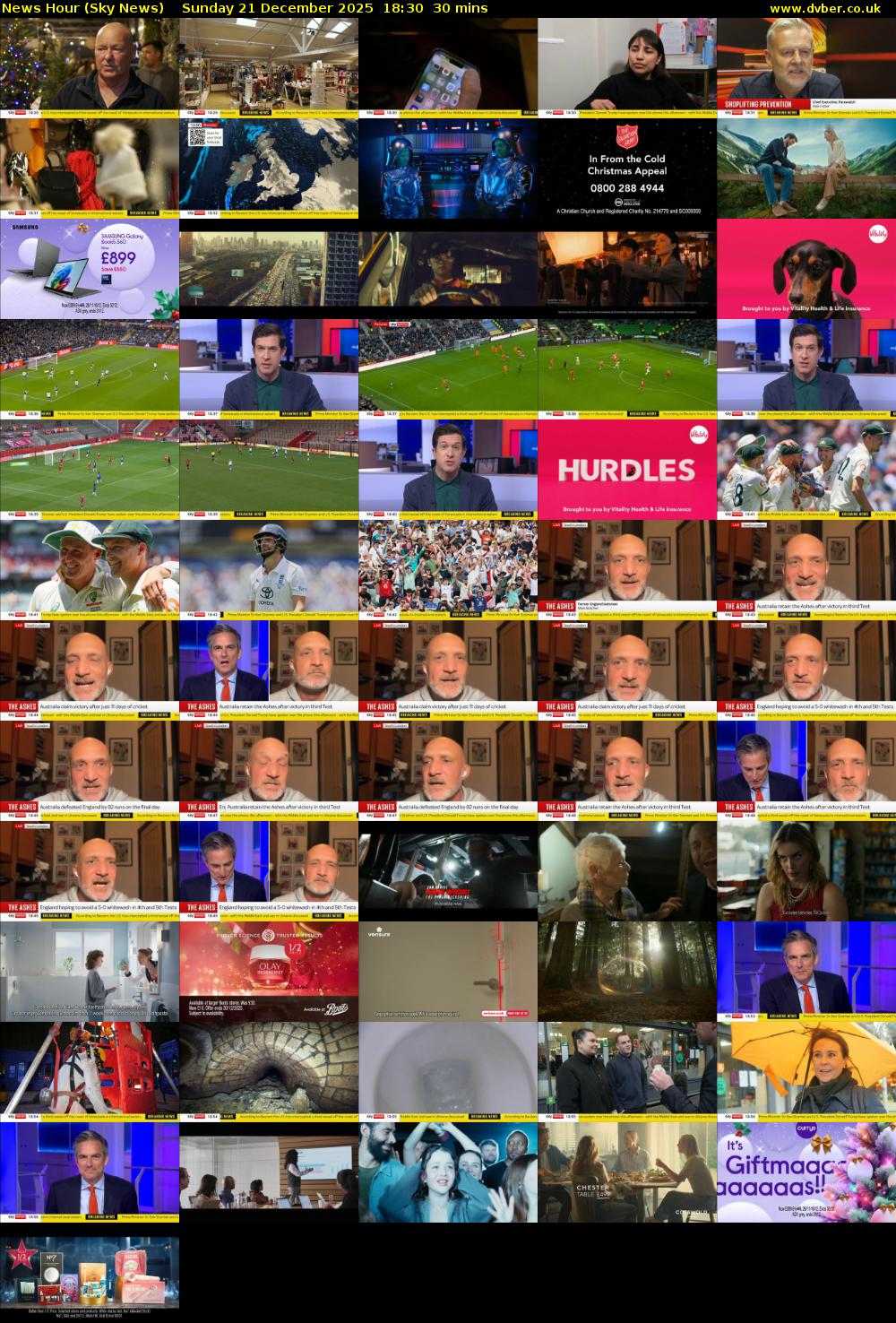 News Hour (Sky News) Sunday 21 December 2025 18:30 - 19:00