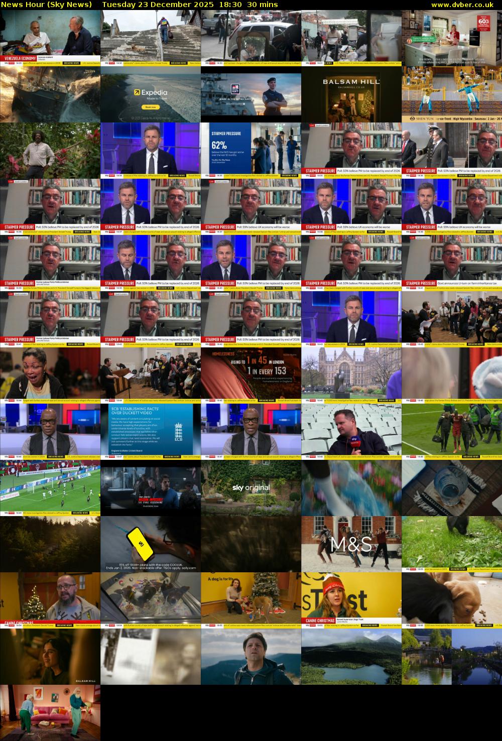 News Hour (Sky News) Tuesday 23 December 2025 18:30 - 19:00