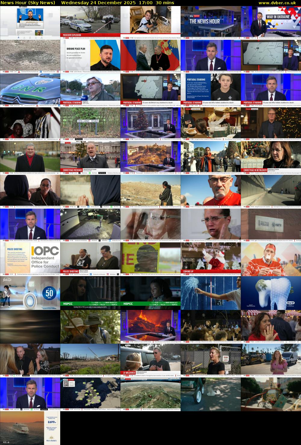News Hour (Sky News) Wednesday 24 December 2025 17:00 - 17:30