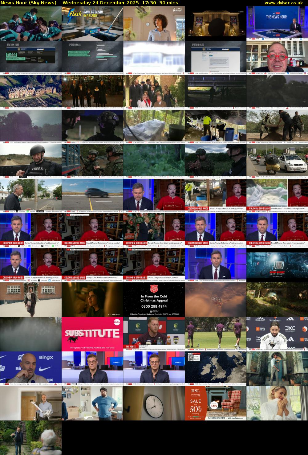 News Hour (Sky News) Wednesday 24 December 2025 17:30 - 18:00