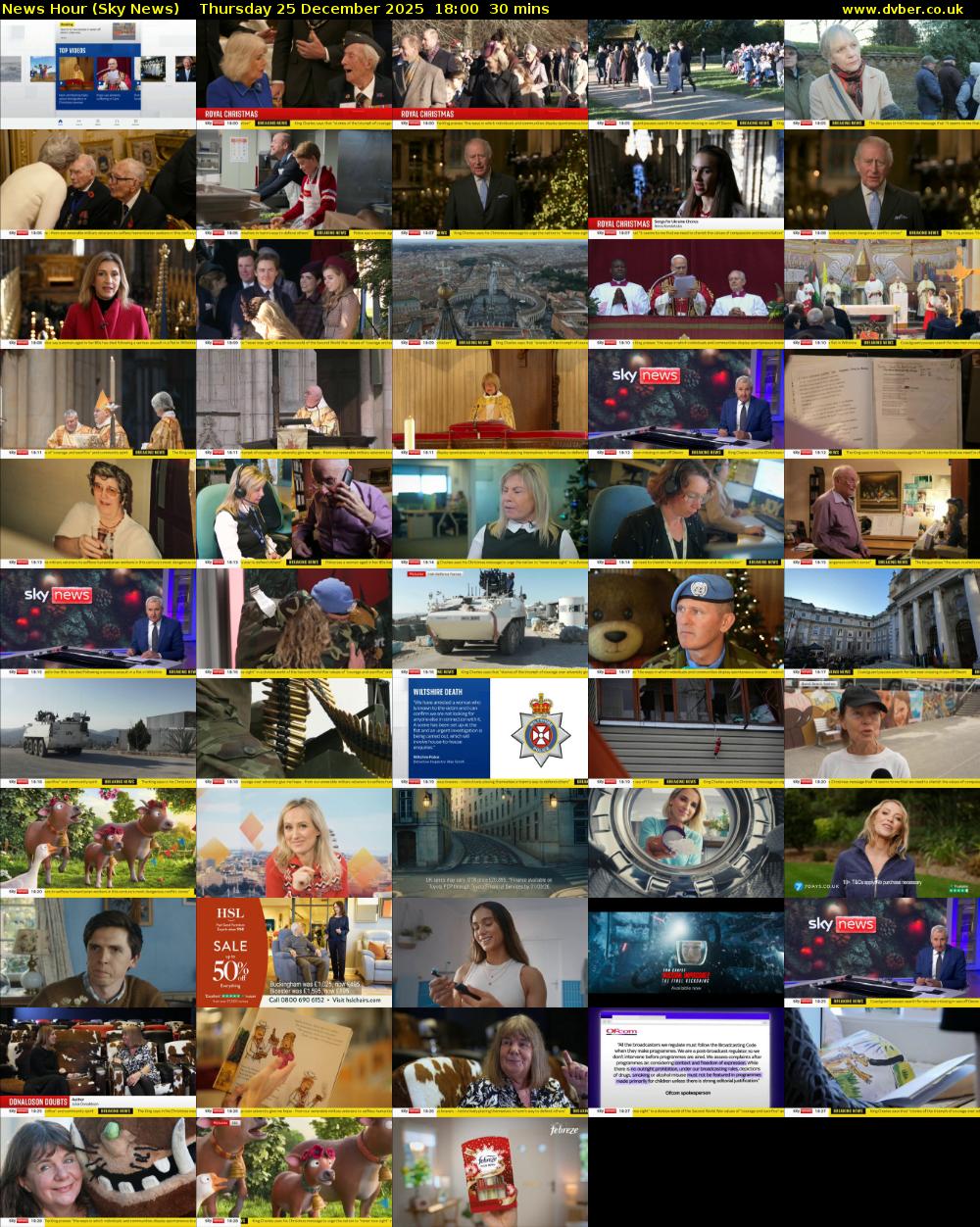 News Hour (Sky News) Thursday 25 December 2025 18:00 - 18:30