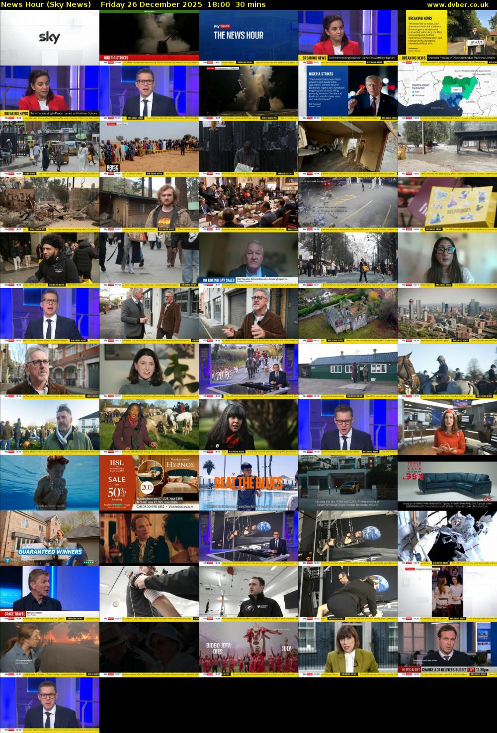 News Hour (Sky News) Friday 26 December 2025 18:00 - 18:30