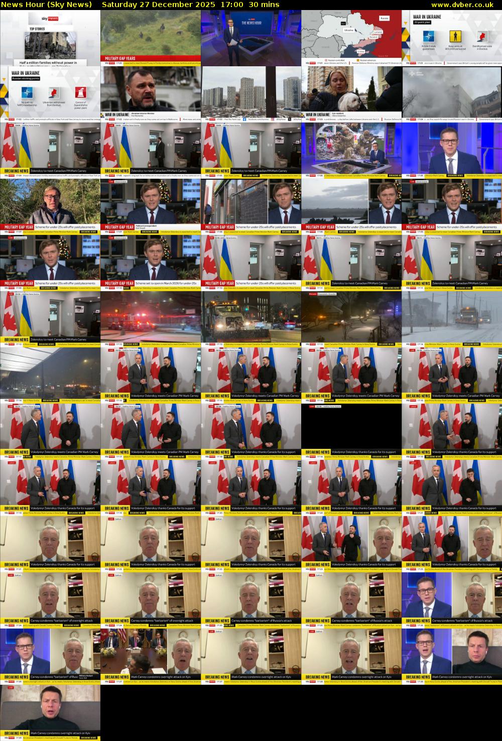 News Hour (Sky News) Saturday 27 December 2025 17:00 - 17:30