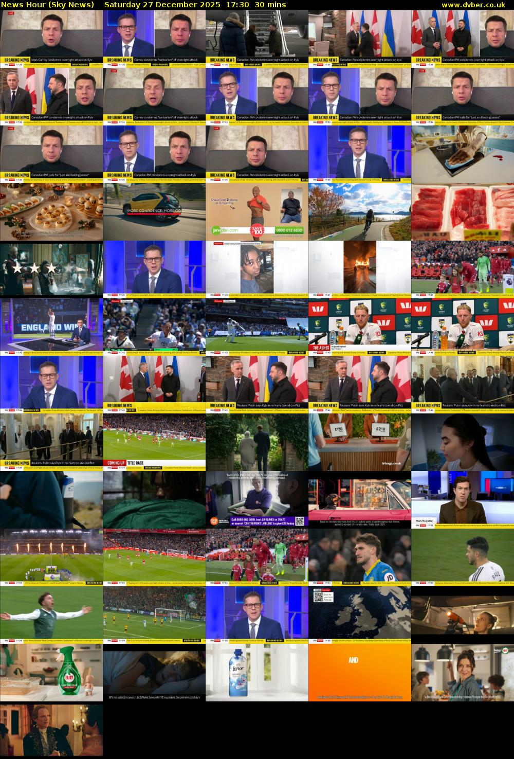 News Hour (Sky News) Saturday 27 December 2025 17:30 - 18:00
