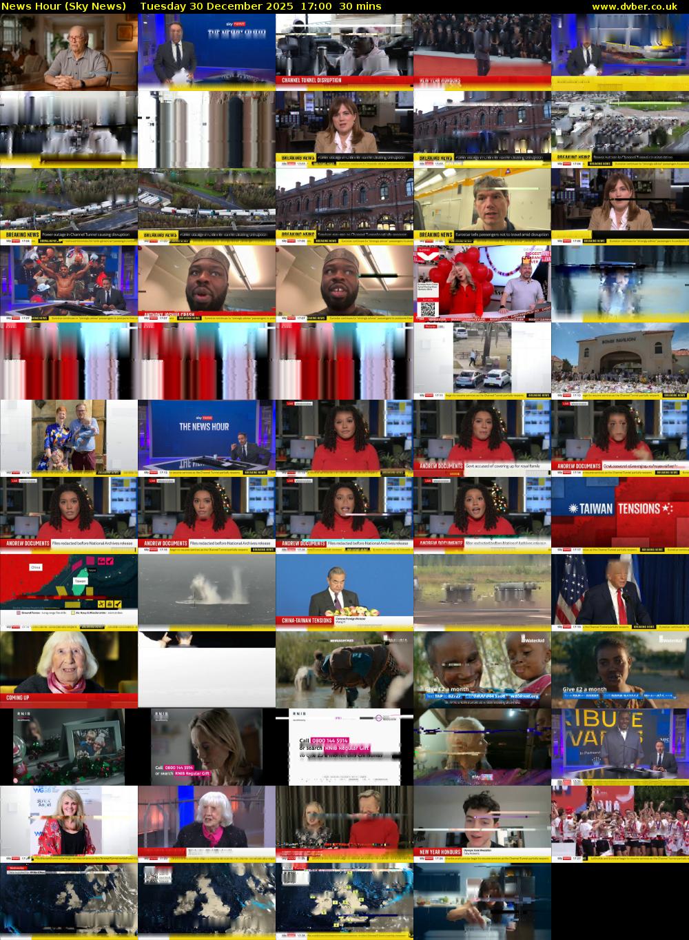 News Hour (Sky News) Tuesday 30 December 2025 17:00 - 17:30