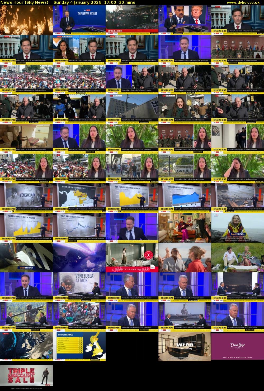 News Hour (Sky News) Sunday 4 January 2026 17:00 - 17:30