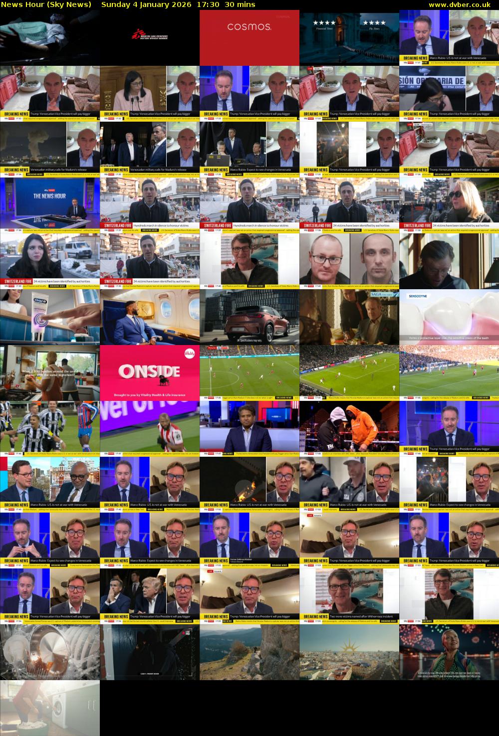 News Hour (Sky News) Sunday 4 January 2026 17:30 - 18:00