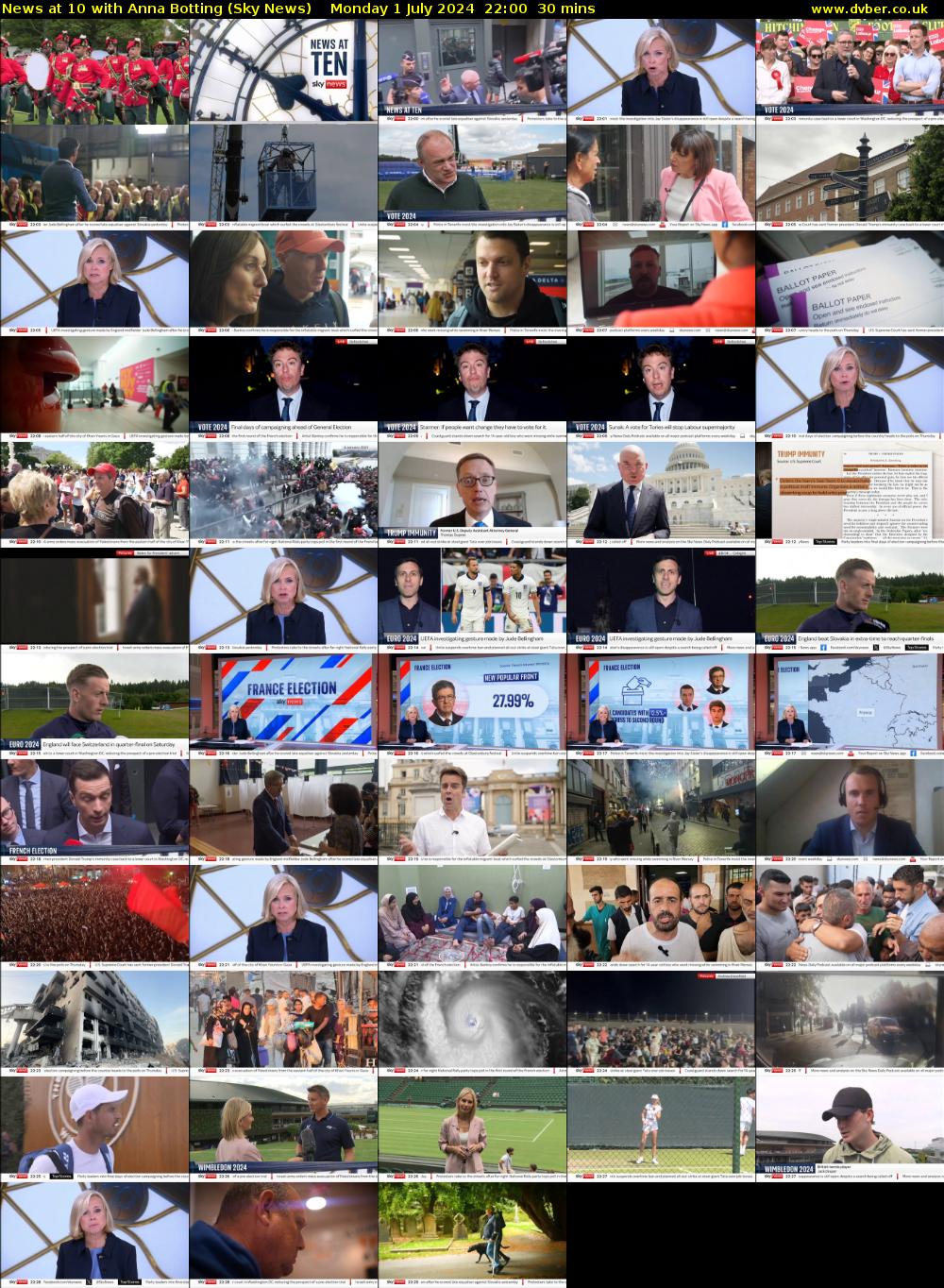 News at 10 with Anna Botting (Sky News) Monday 1 July 2024 22:00 - 22:30