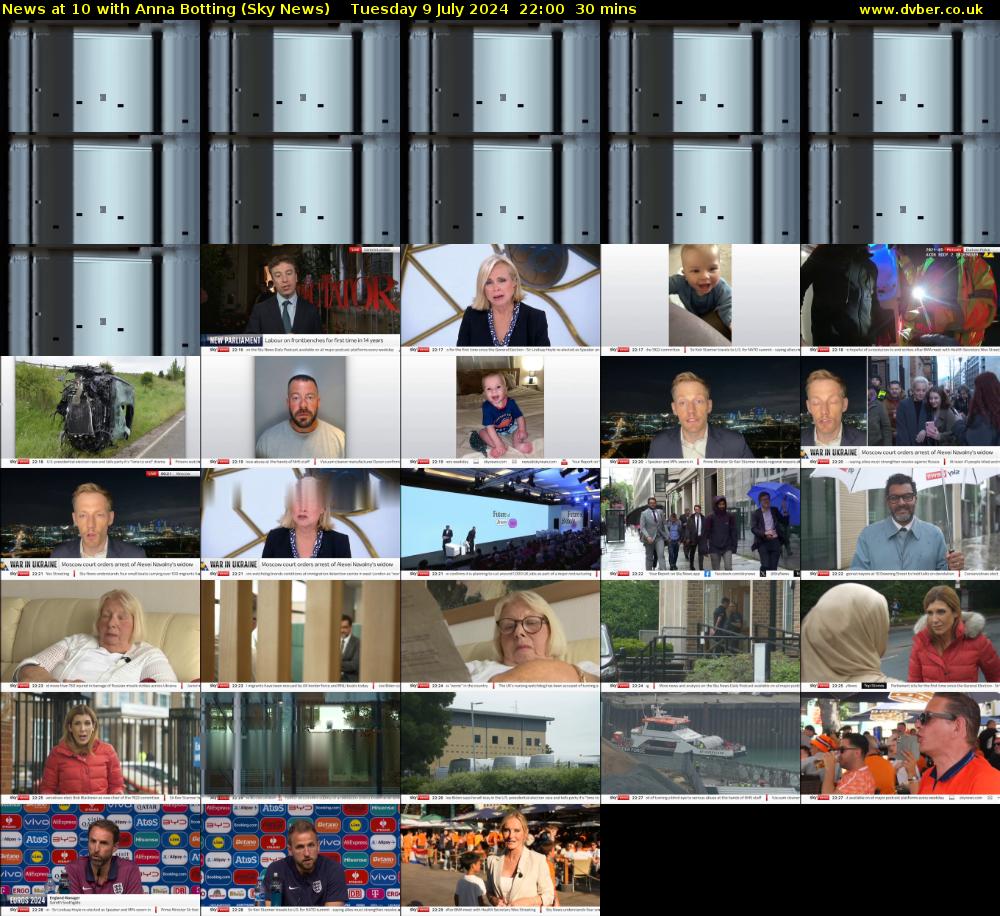 News at 10 with Anna Botting (Sky News) Tuesday 9 July 2024 22:00 - 22:30