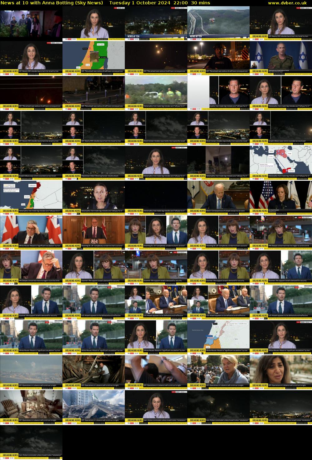 News at 10 with Anna Botting (Sky News) Tuesday 1 October 2024 22:00 - 22:30