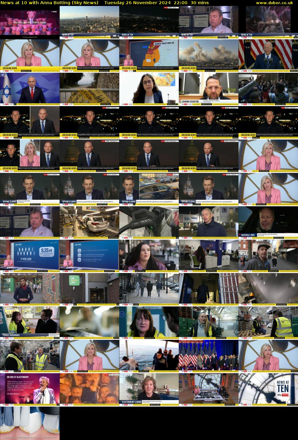 News at 10 with Anna Botting (Sky News) Tuesday 26 November 2024 22:00 - 22:30
