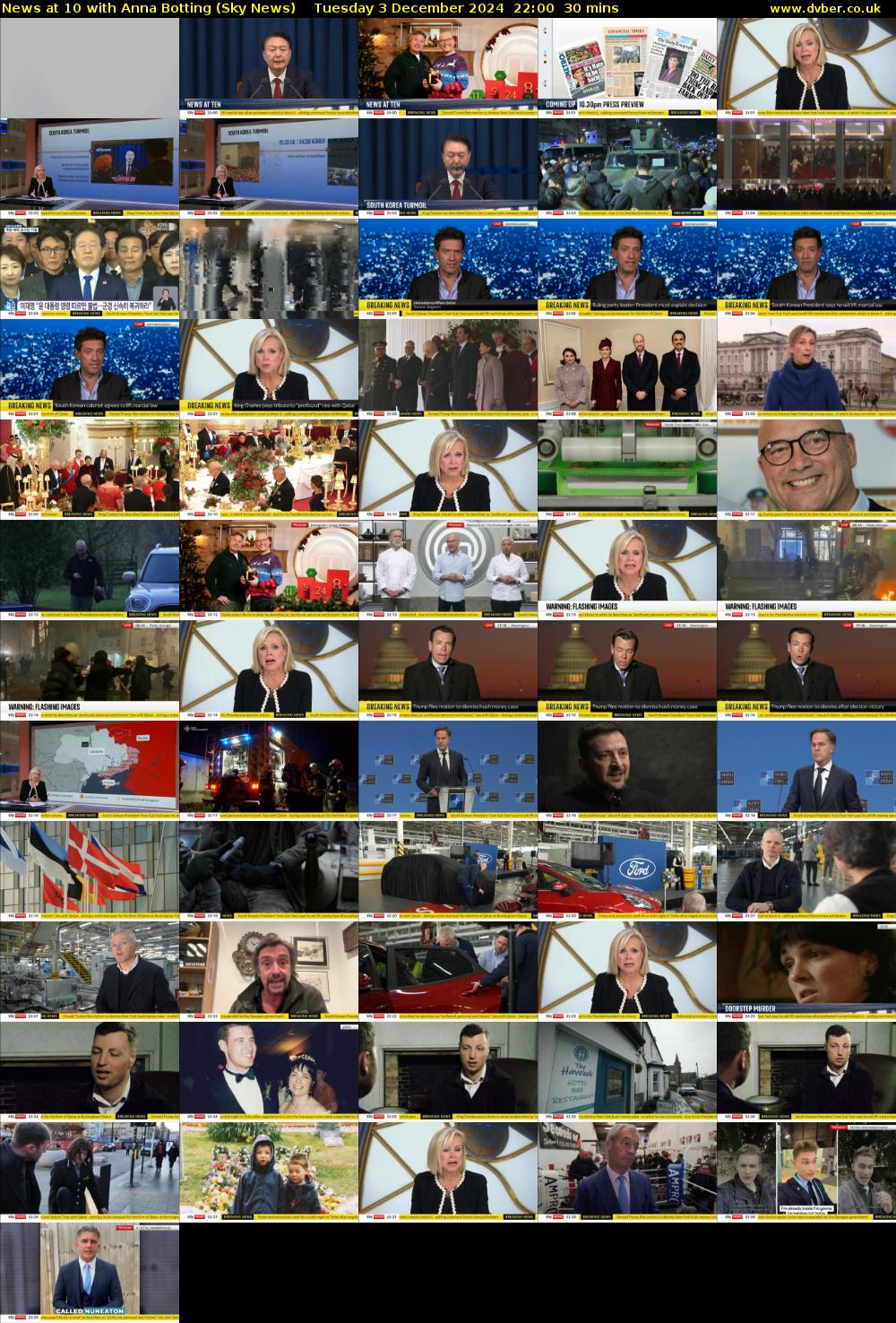 News at 10 with Anna Botting (Sky News) Tuesday 3 December 2024 22:00 - 22:30