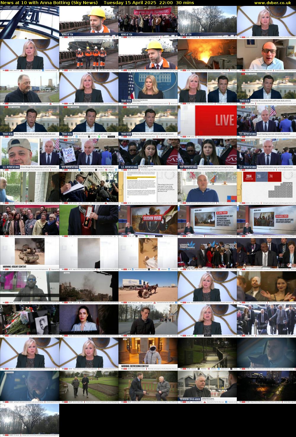 News at 10 with Anna Botting (Sky News) Tuesday 15 April 2025 22:00 - 22:30