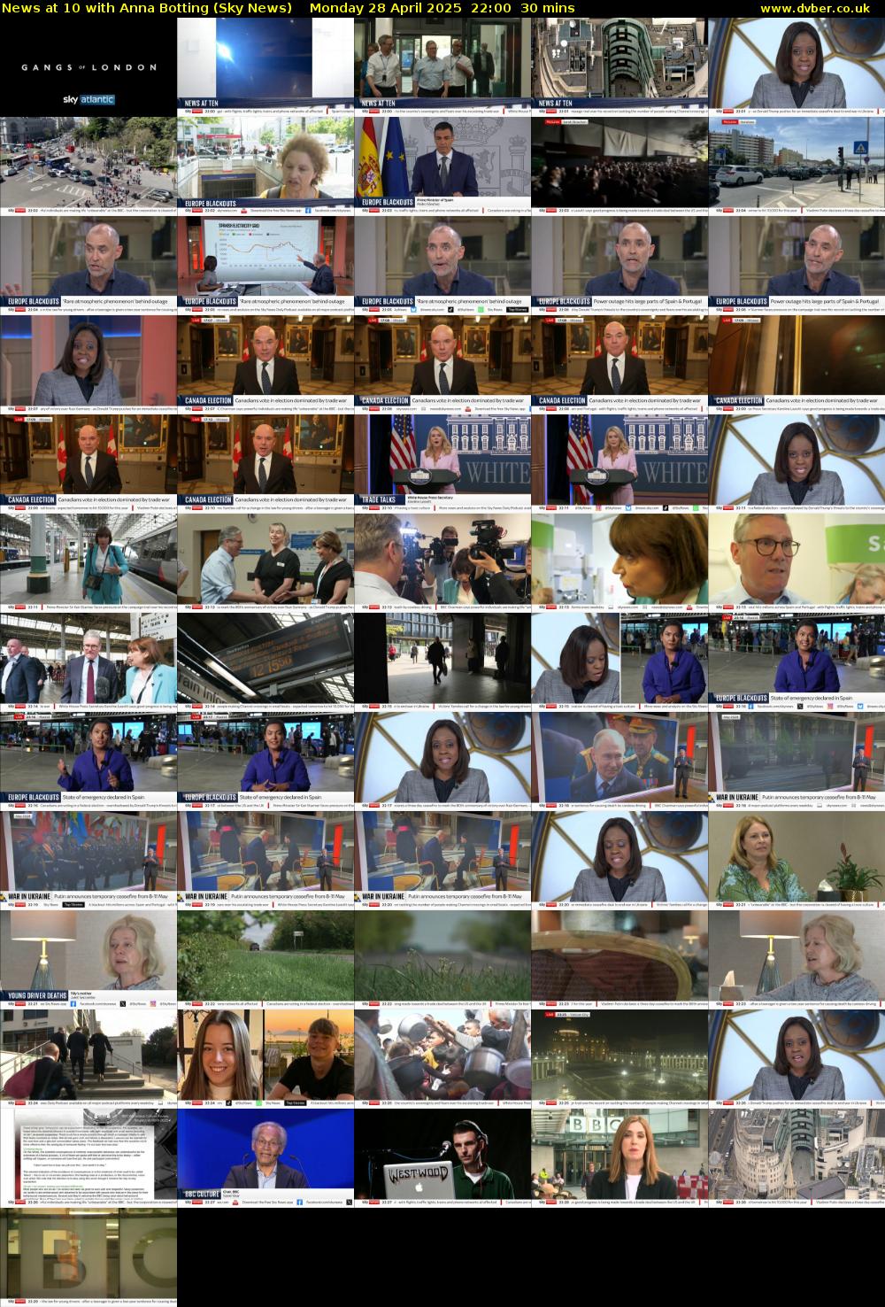 News at 10 with Anna Botting (Sky News) Monday 28 April 2025 22:00 - 22:30