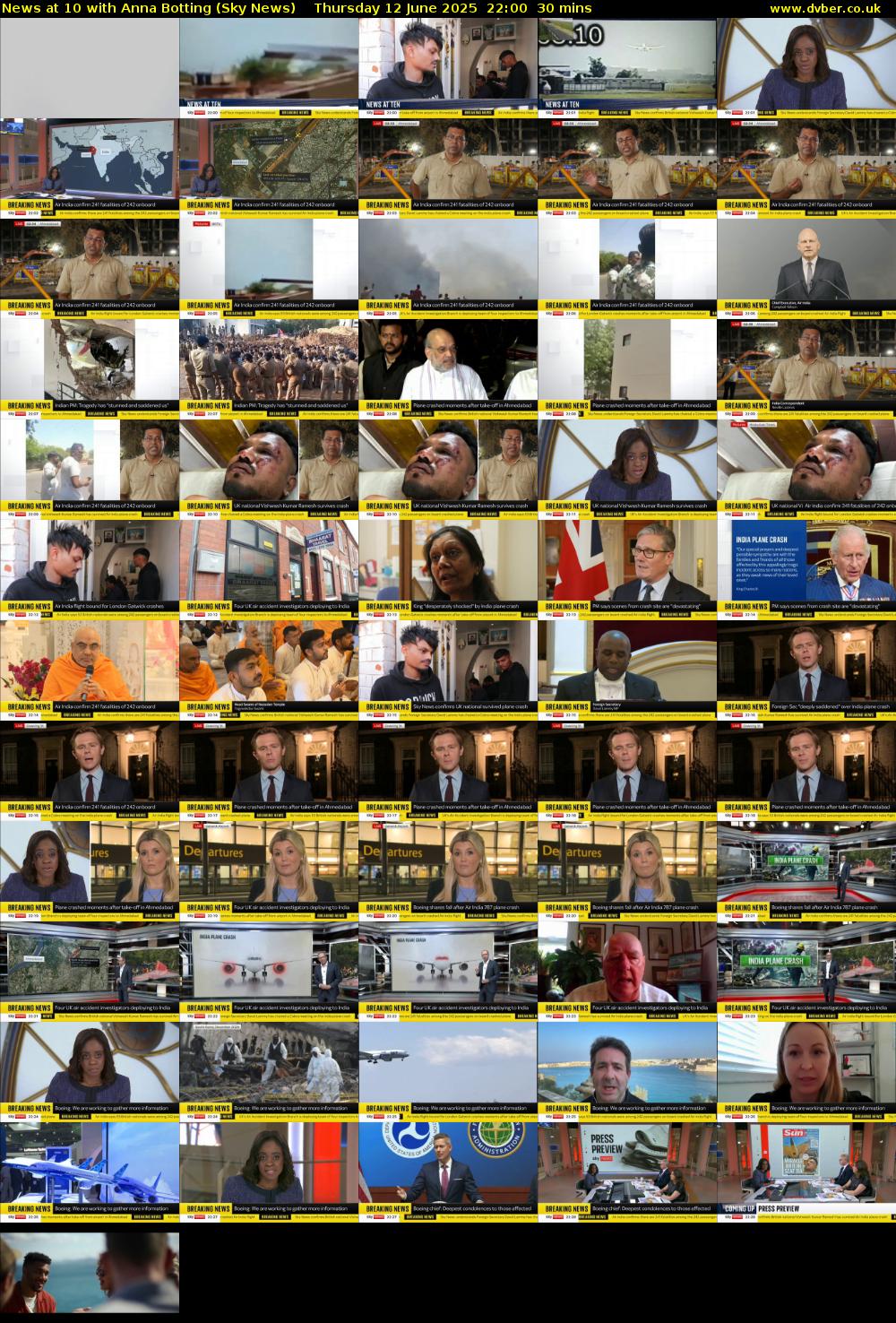News at 10 with Anna Botting (Sky News) Thursday 12 June 2025 22:00 - 22:30