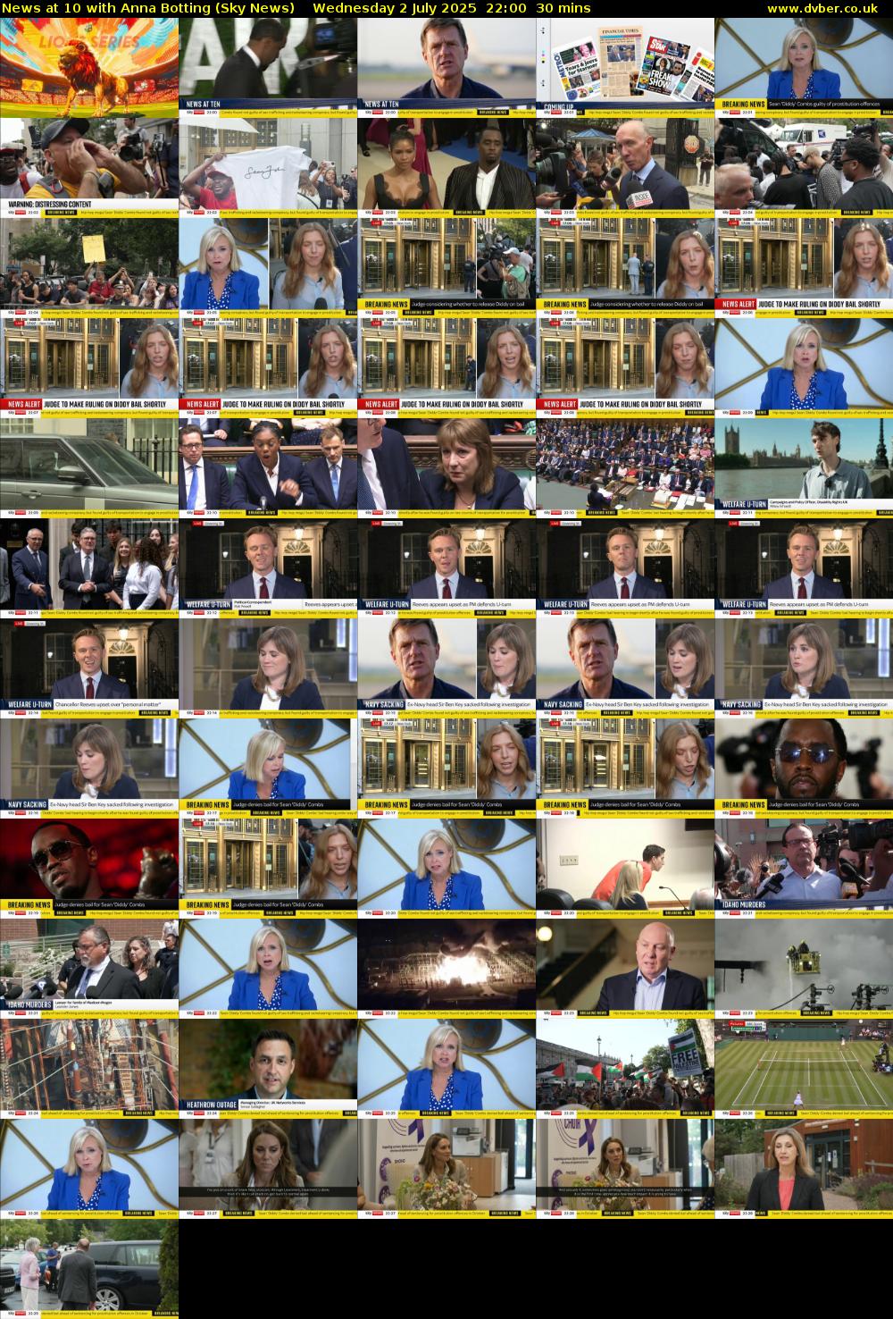 News at 10 with Anna Botting (Sky News) Wednesday 2 July 2025 22:00 - 22:30
