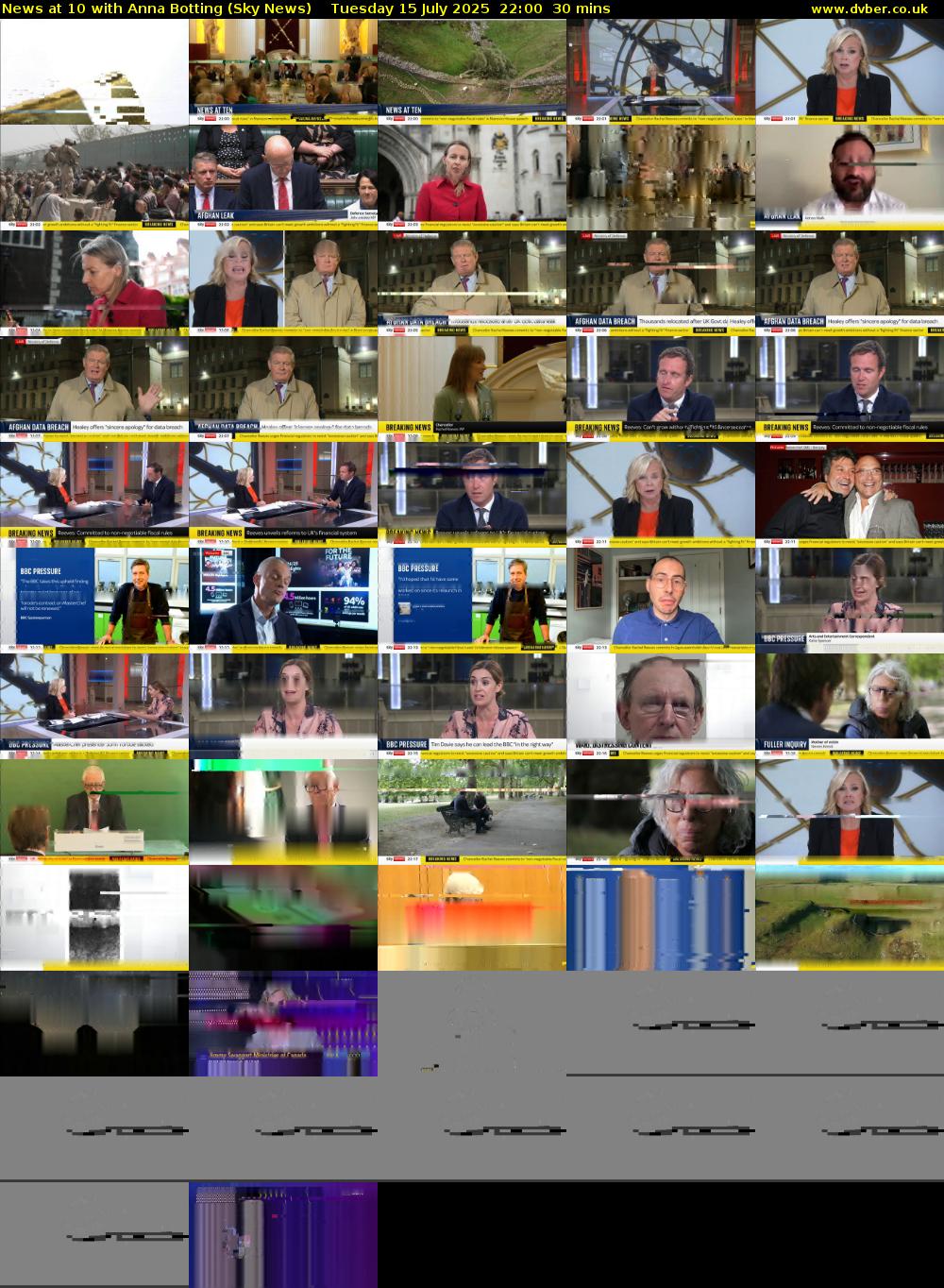 News at 10 with Anna Botting (Sky News) Tuesday 15 July 2025 22:00 - 22:30