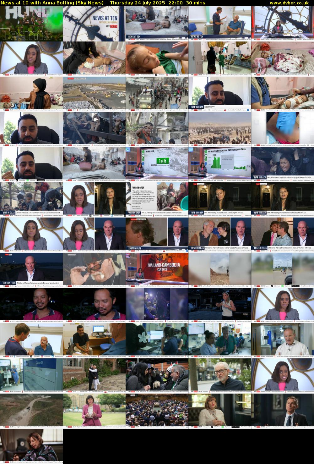 News at 10 with Anna Botting (Sky News) Thursday 24 July 2025 22:00 - 22:30