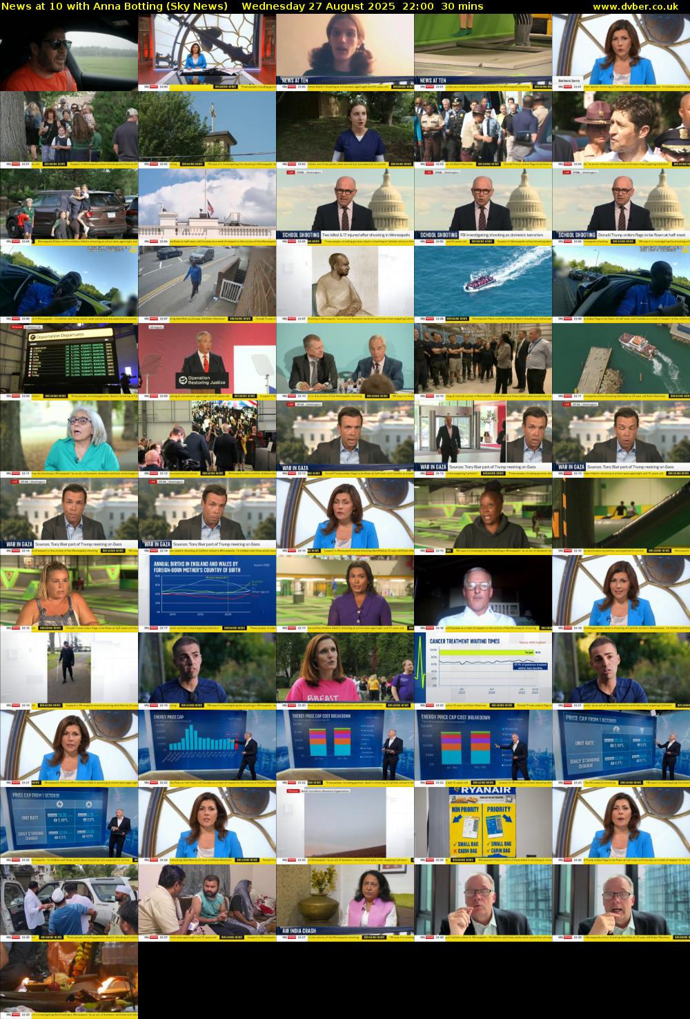 News at 10 with Anna Botting (Sky News) Wednesday 27 August 2025 22:00 - 22:30