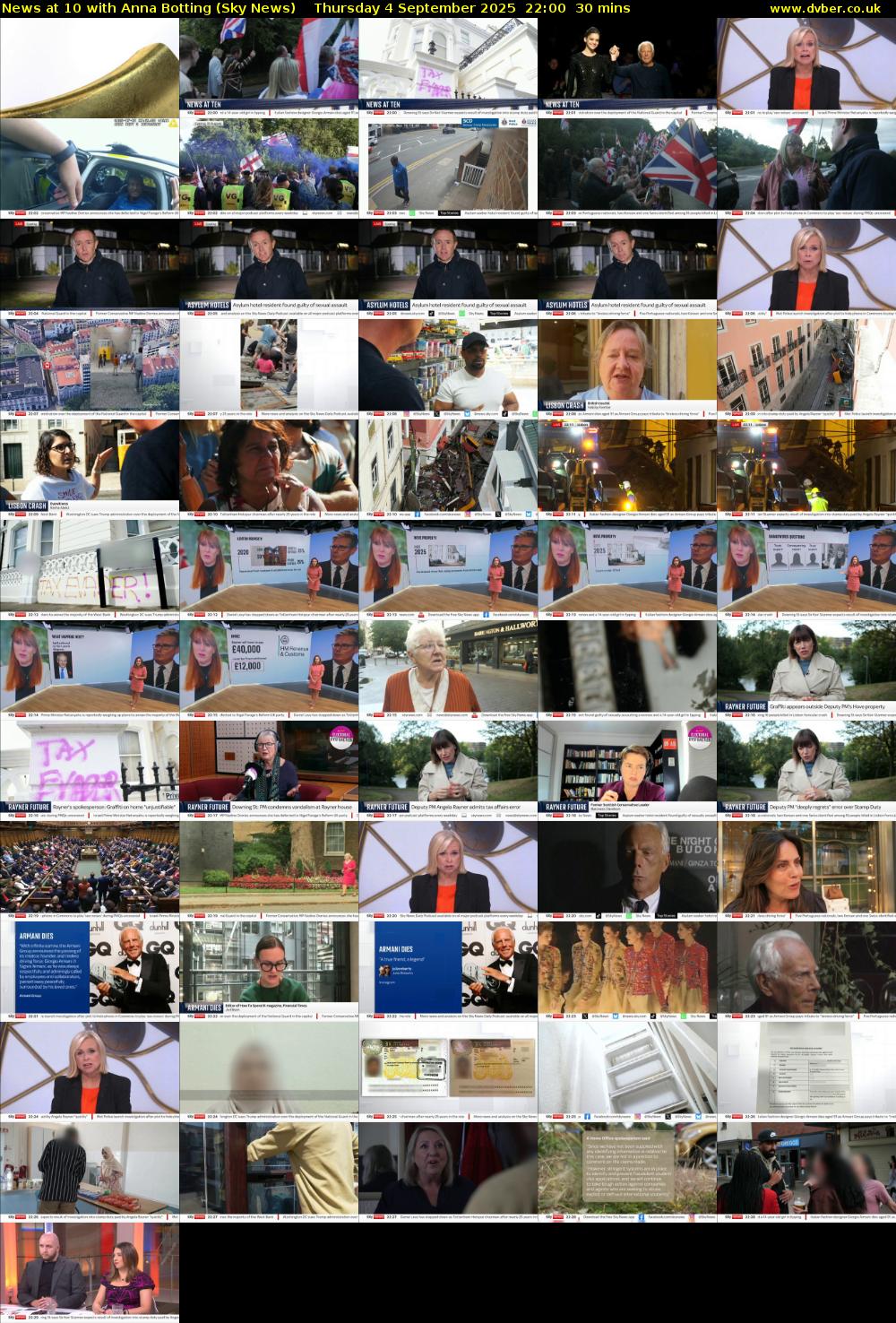 News at 10 with Anna Botting (Sky News) Thursday 4 September 2025 22:00 - 22:30