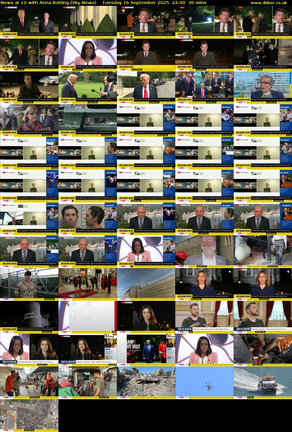 News at 10 with Anna Botting (Sky News) Tuesday 16 September 2025 22:00 - 22:30