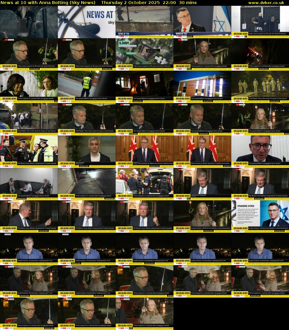 News at 10 with Anna Botting (Sky News) Thursday 2 October 2025 22:00 - 22:30