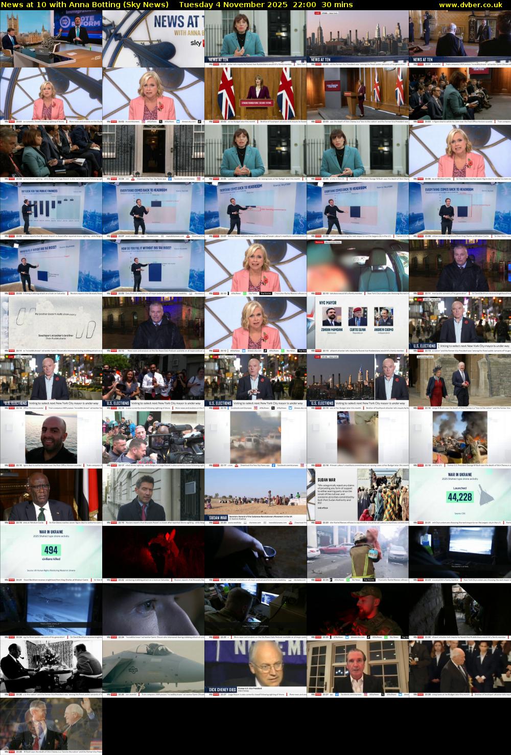 News at 10 with Anna Botting (Sky News) Tuesday 4 November 2025 22:00 - 22:30