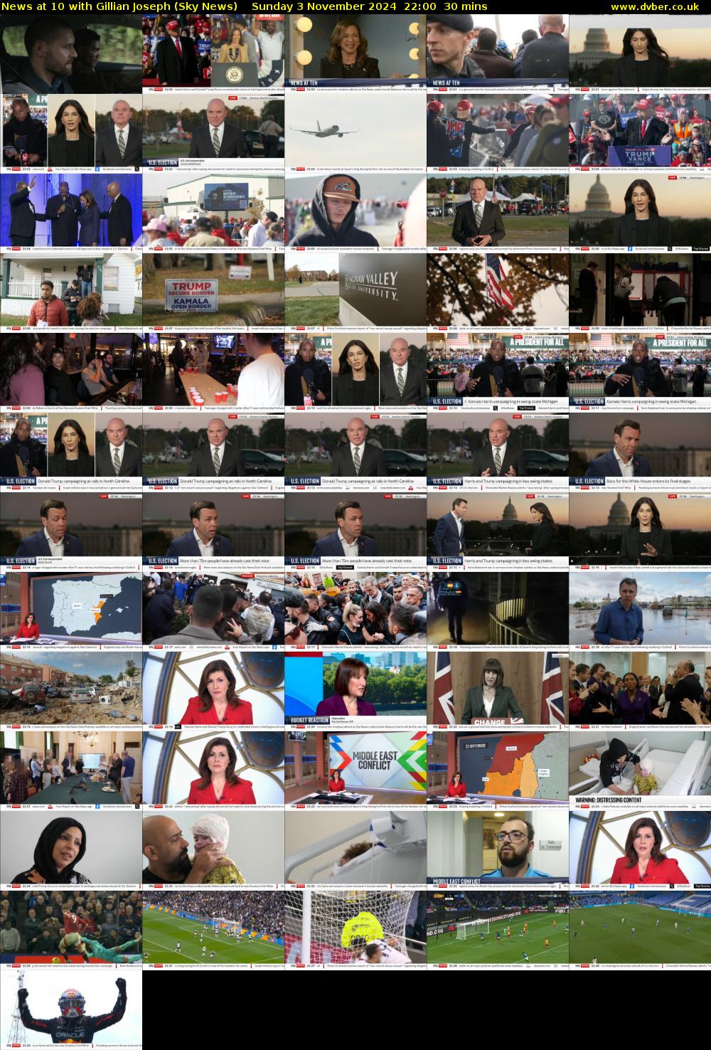 News at 10 with Gillian Joseph (Sky News) Sunday 3 November 2024 22:00 - 22:30