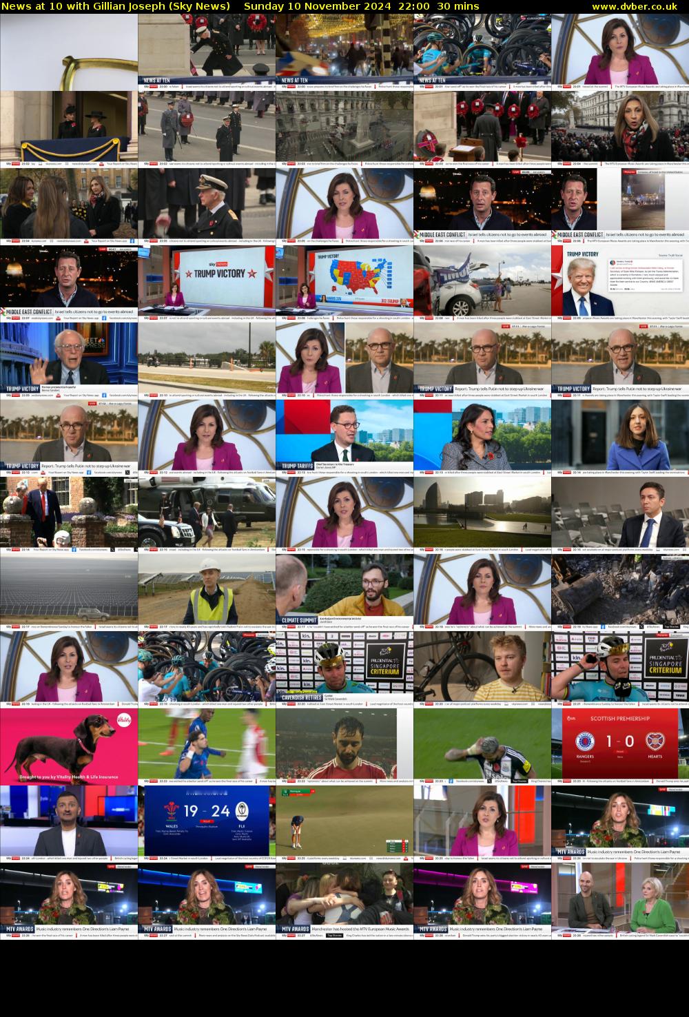News at 10 with Gillian Joseph (Sky News) Sunday 10 November 2024 22:00 - 22:30