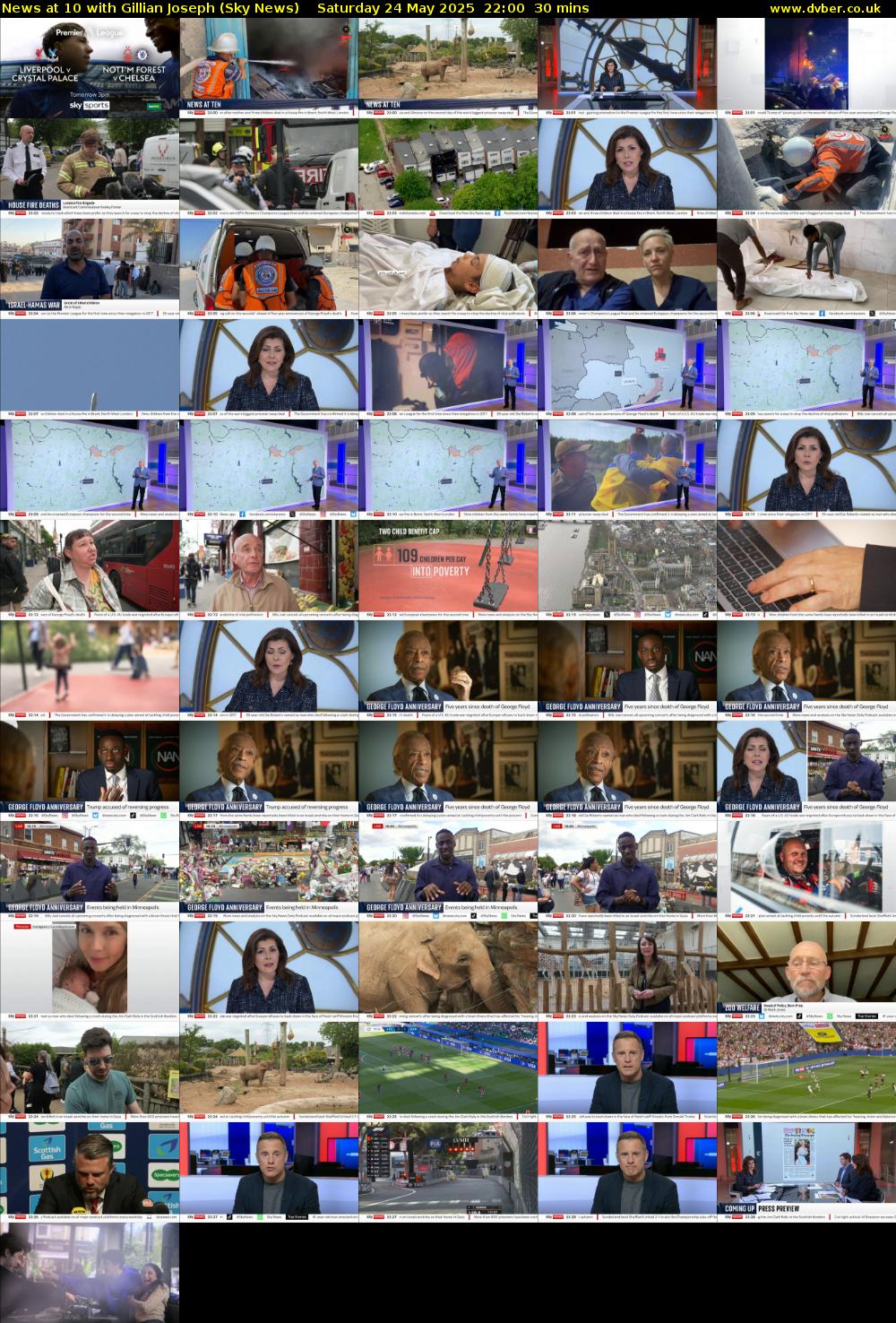 News at 10 with Gillian Joseph (Sky News) Saturday 24 May 2025 22:00 - 22:30