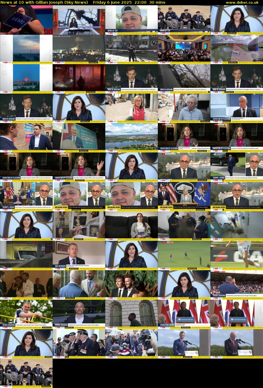 News at 10 with Gillian Joseph (Sky News) Friday 6 June 2025 22:00 - 22:30