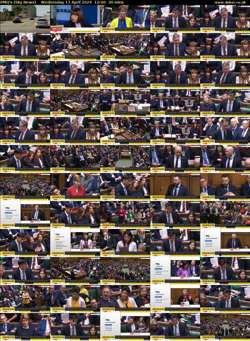 PMQ's (Sky News) Wednesday 17 April 2024 12:00 - 12:30