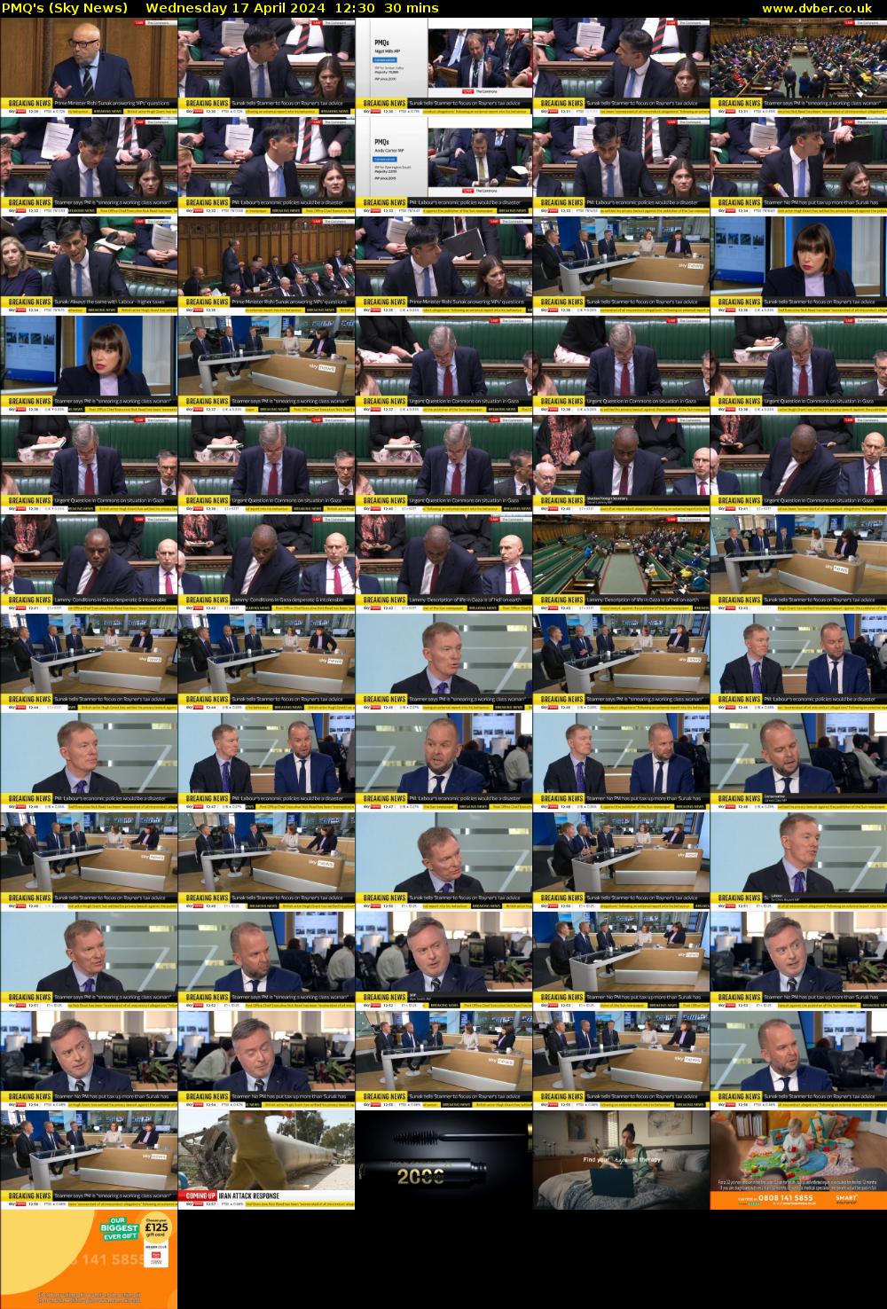 PMQ's (Sky News) Wednesday 17 April 2024 12:30 - 13:00