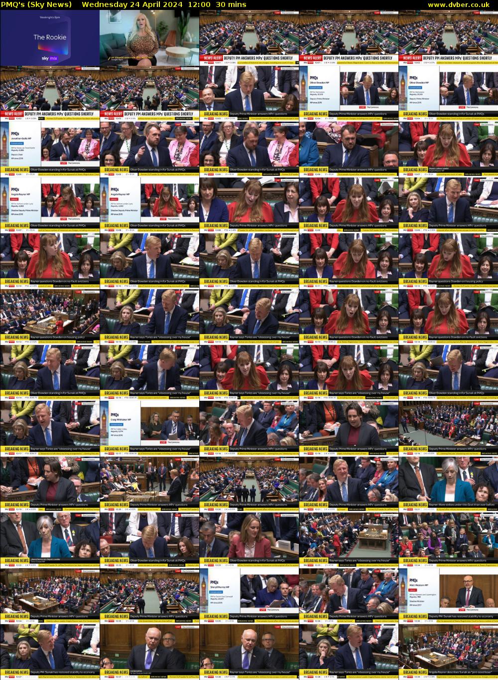 PMQ's (Sky News) Wednesday 24 April 2024 12:00 - 12:30