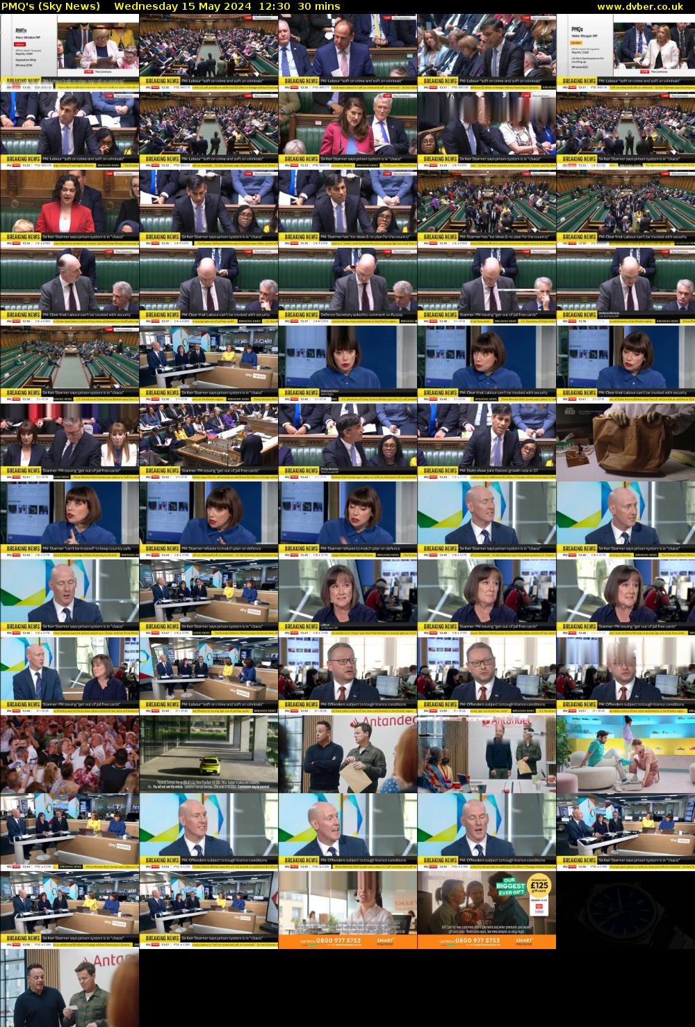 PMQ's (Sky News) Wednesday 15 May 2024 12:30 - 13:00