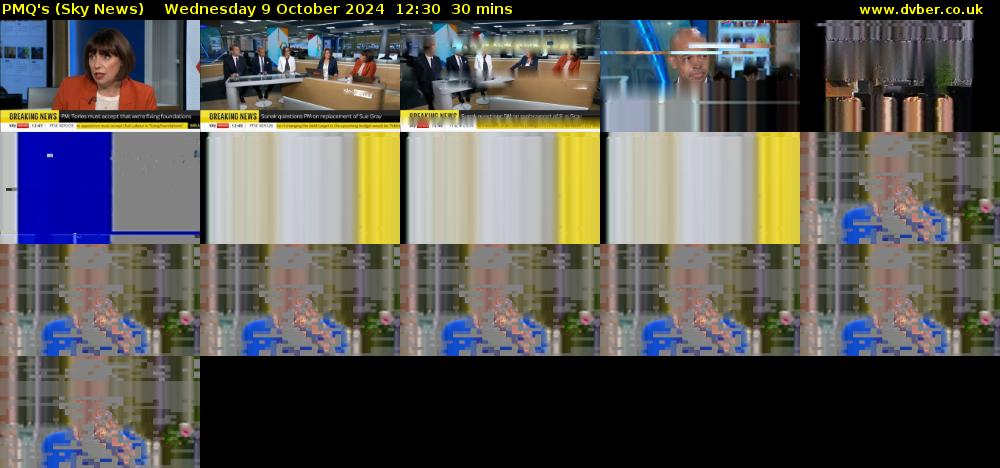PMQ's (Sky News) Wednesday 9 October 2024 12:30 - 13:00
