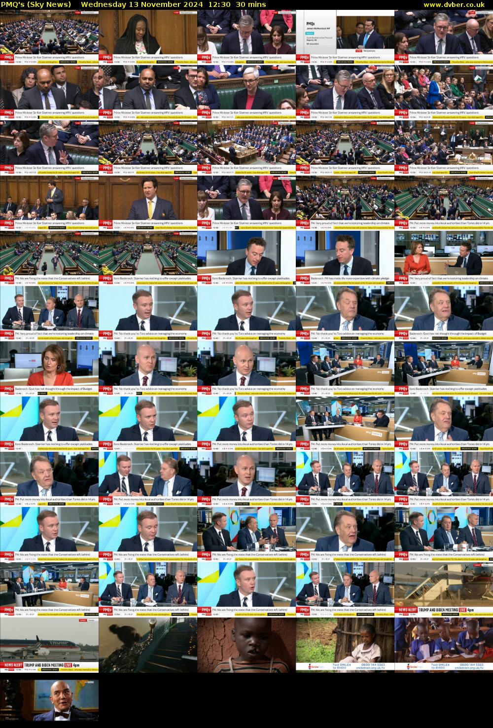 PMQ's (Sky News) Wednesday 13 November 2024 12:30 - 13:00