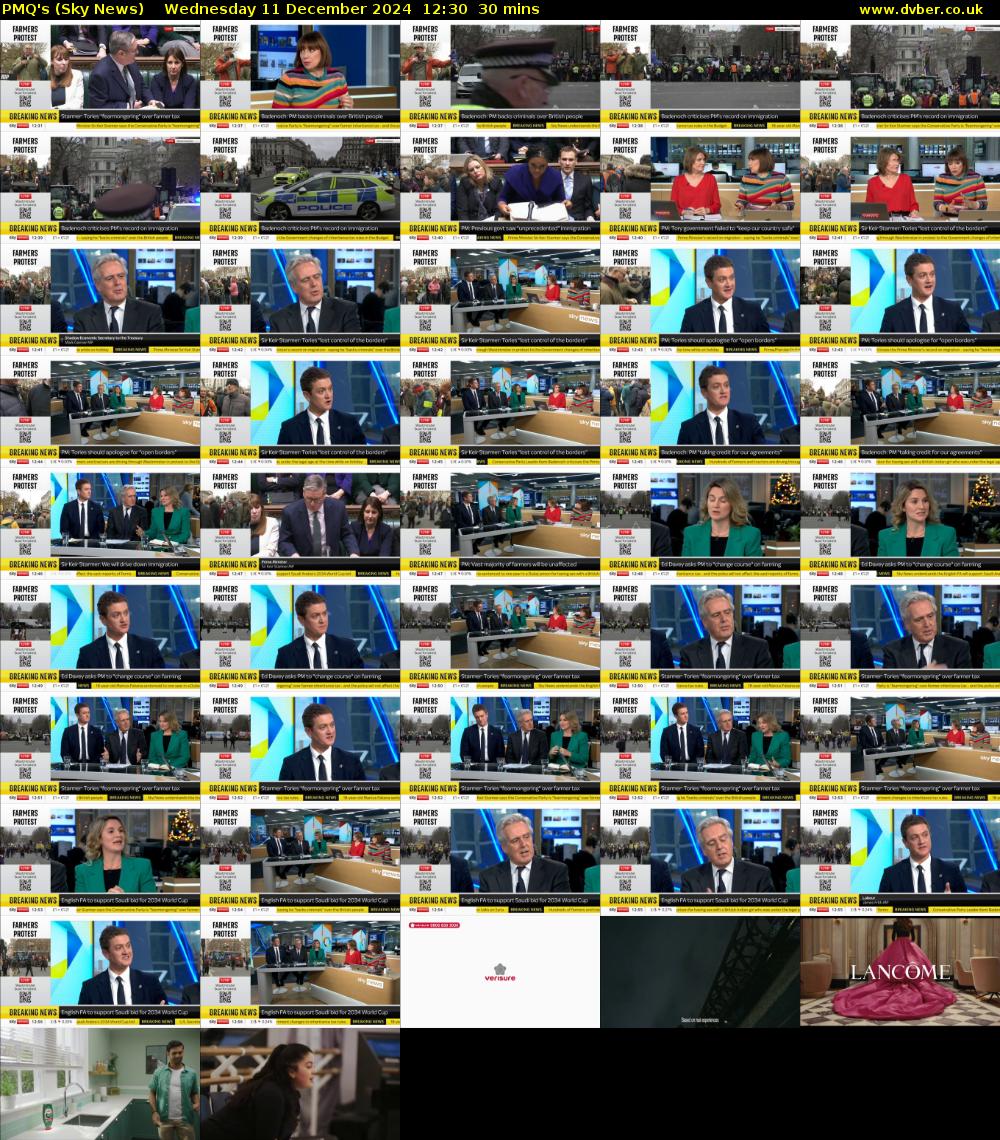 PMQ's (Sky News) Wednesday 11 December 2024 12:30 - 13:00